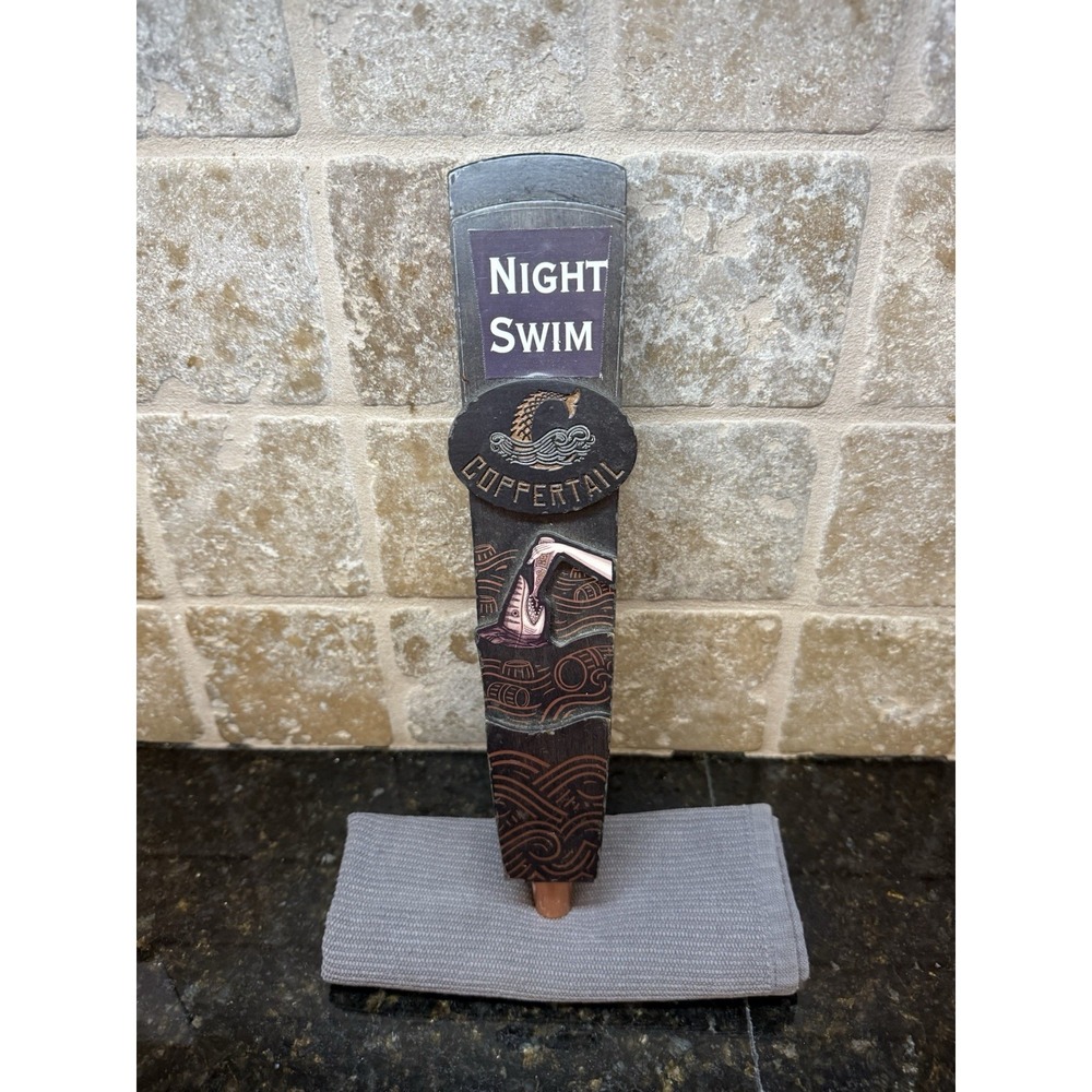 Coppertail‎ Night Swim Porter Beer Tap Handle Knob Breweriana Collectible